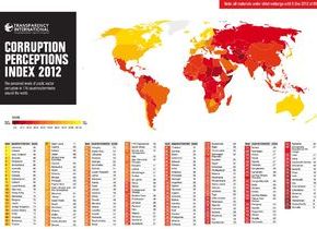 Italia al 72esimo posto per corruzione