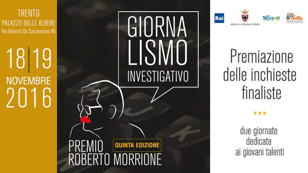 18-19 novembre Premio Morrione a Trento