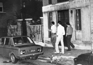 Il luogo dell’omicidio del procuratore capo di Torino Bruno Caccia ARCHIVIO ANSA