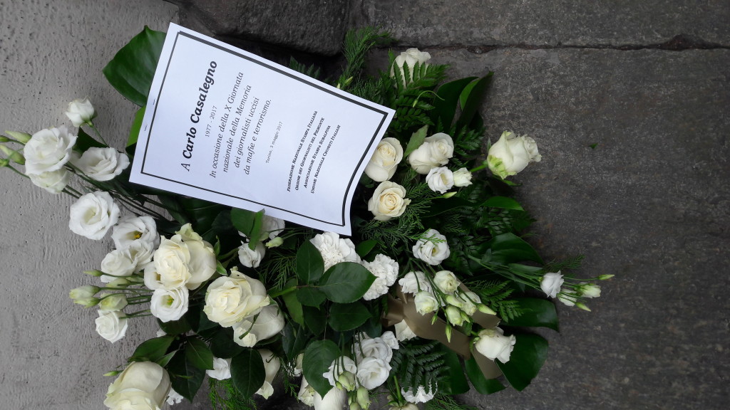 Per i giornalisti uccisi da mafie e terrorismo