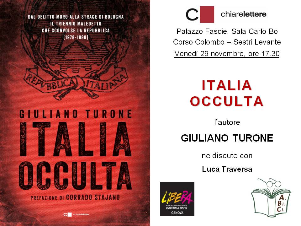 Sestri Levante (GE) 29 novembre, “Italia occulta”