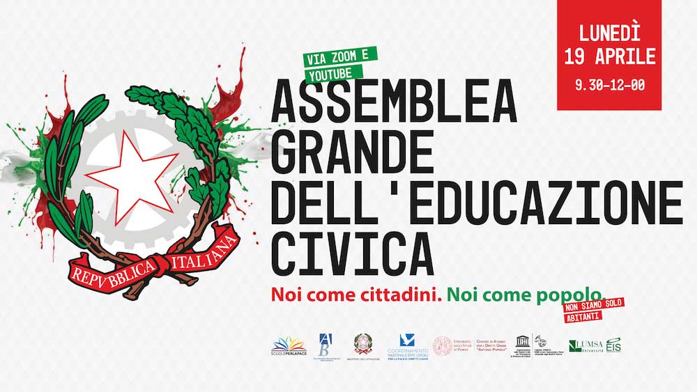 Assemblea Grande dell’Educazione Civica, lunedì 19 aprile