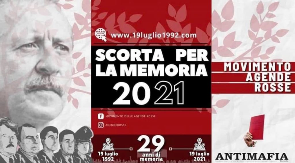 Palermo, 29° Anniversario strage di Via D’Amelio. Il programma delle iniziative 2021