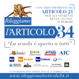 “Rileggiamo l’Articolo 34 della Costituzione”. Il 28 ottobre premiazione del concorso di Articolo 21