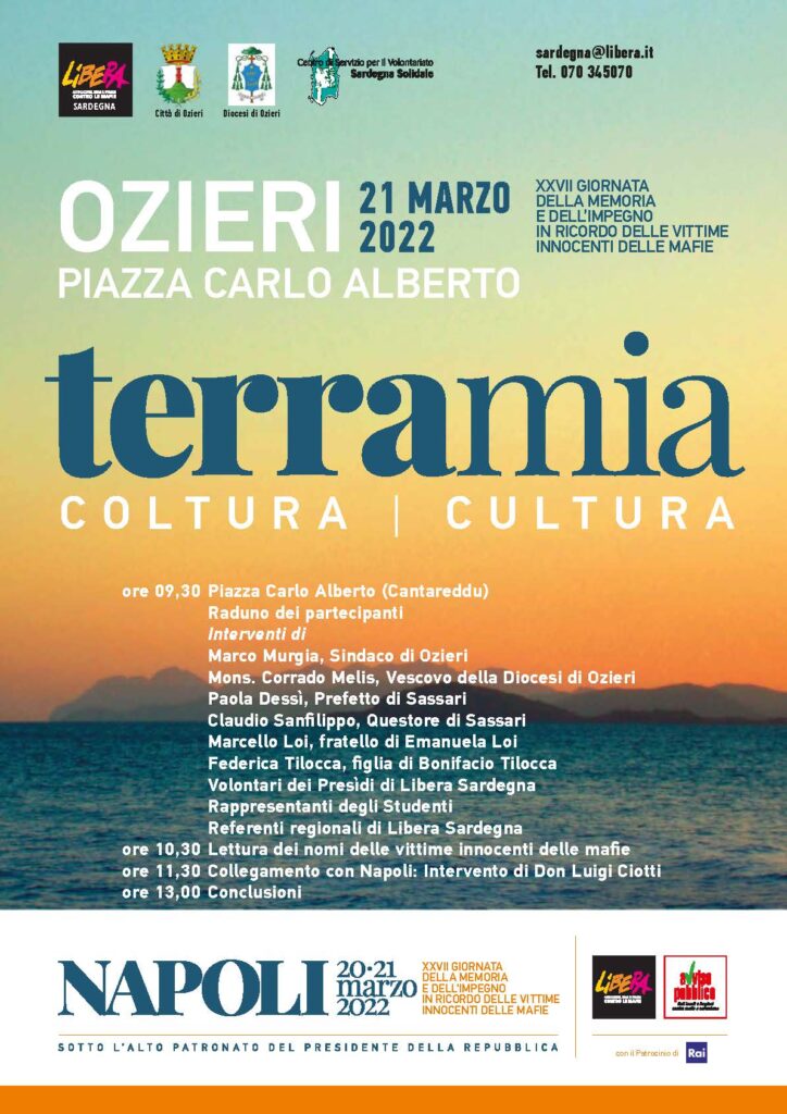 Il 21 marzo in Sardegna sarà ad Ozieri (SS)