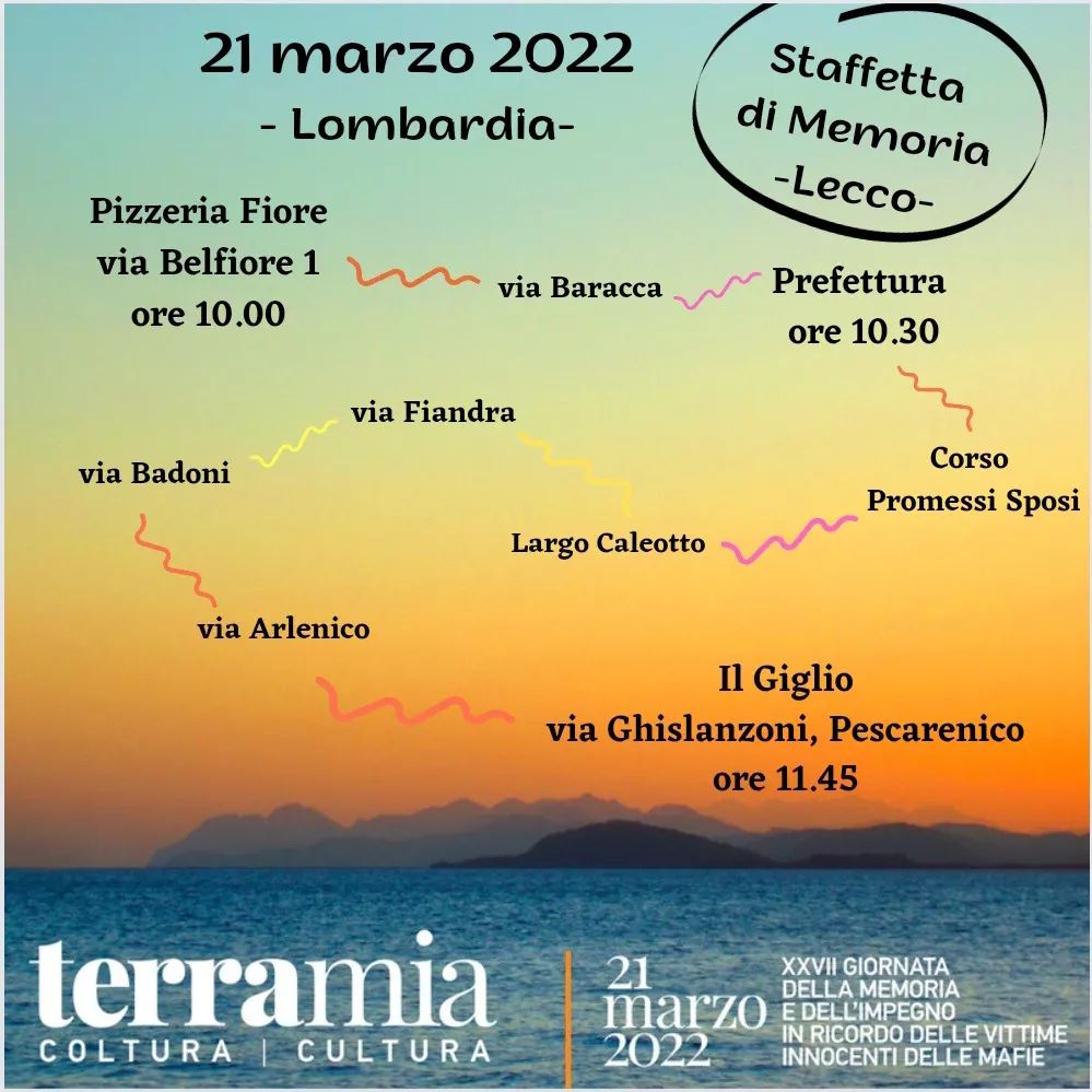 Le piazze della Lombardia per la XXVII Giornata della Memoria e dell’Impegno