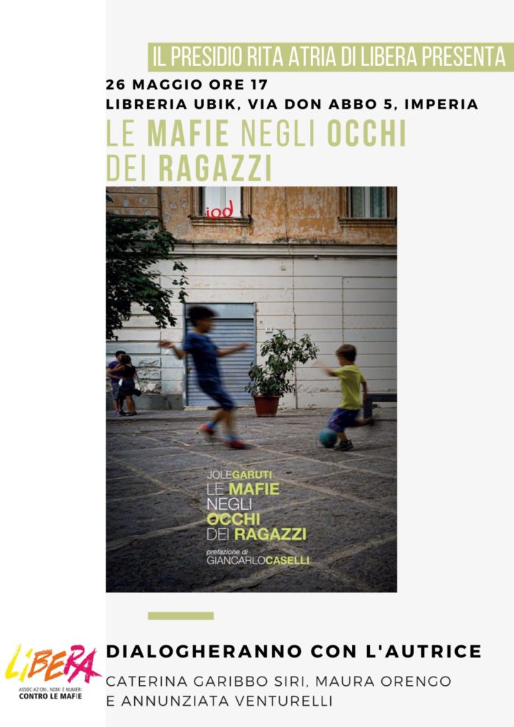 Imperia 26/5: “Le mafie negli occhi dei ragazzi”