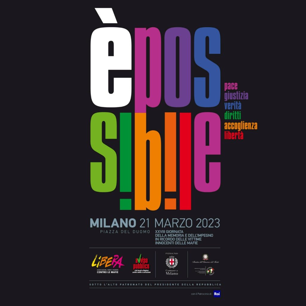 Milano 21 marzo, meno di un mese all’appuntamento nazionale di Libera