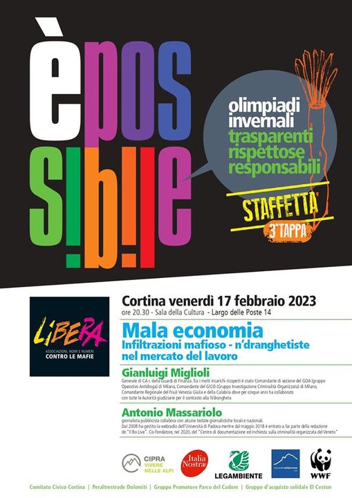 Cortina d’Ampezzo (BL) 17 febbraio, terza tappa de “La Staffetta delle Alpi”