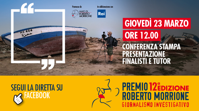 Roma 23/3, presentazione di finalisti e tutor dell’edizione 2023 del Premio Roberto Morrione