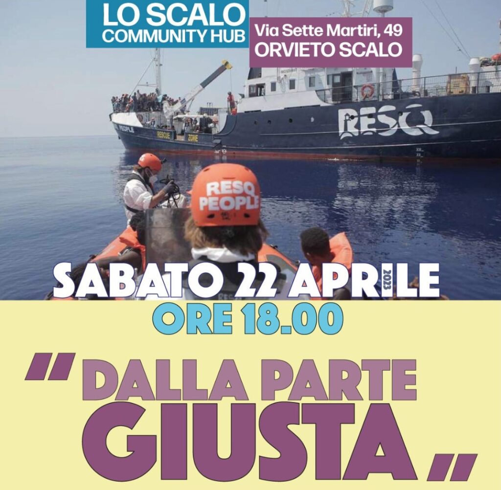 Sabato 22 aprile, Orvieto (TR): “Dalla parte giusta” con Strada, Caponnetto e Mandreoli