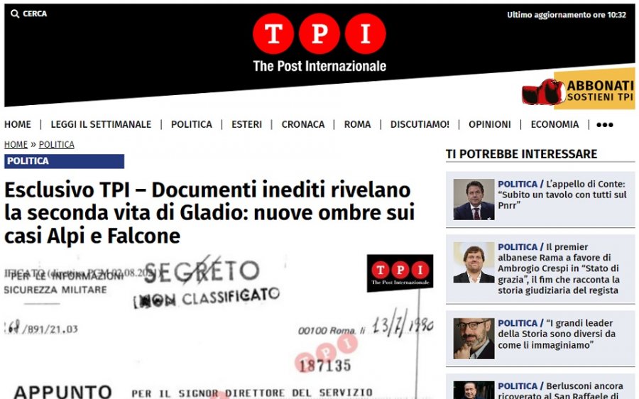 La seconda vita di Gladio apre scenari inediti sui casi Alpi e Falcone. Il reportage di Tpi e le reazioni