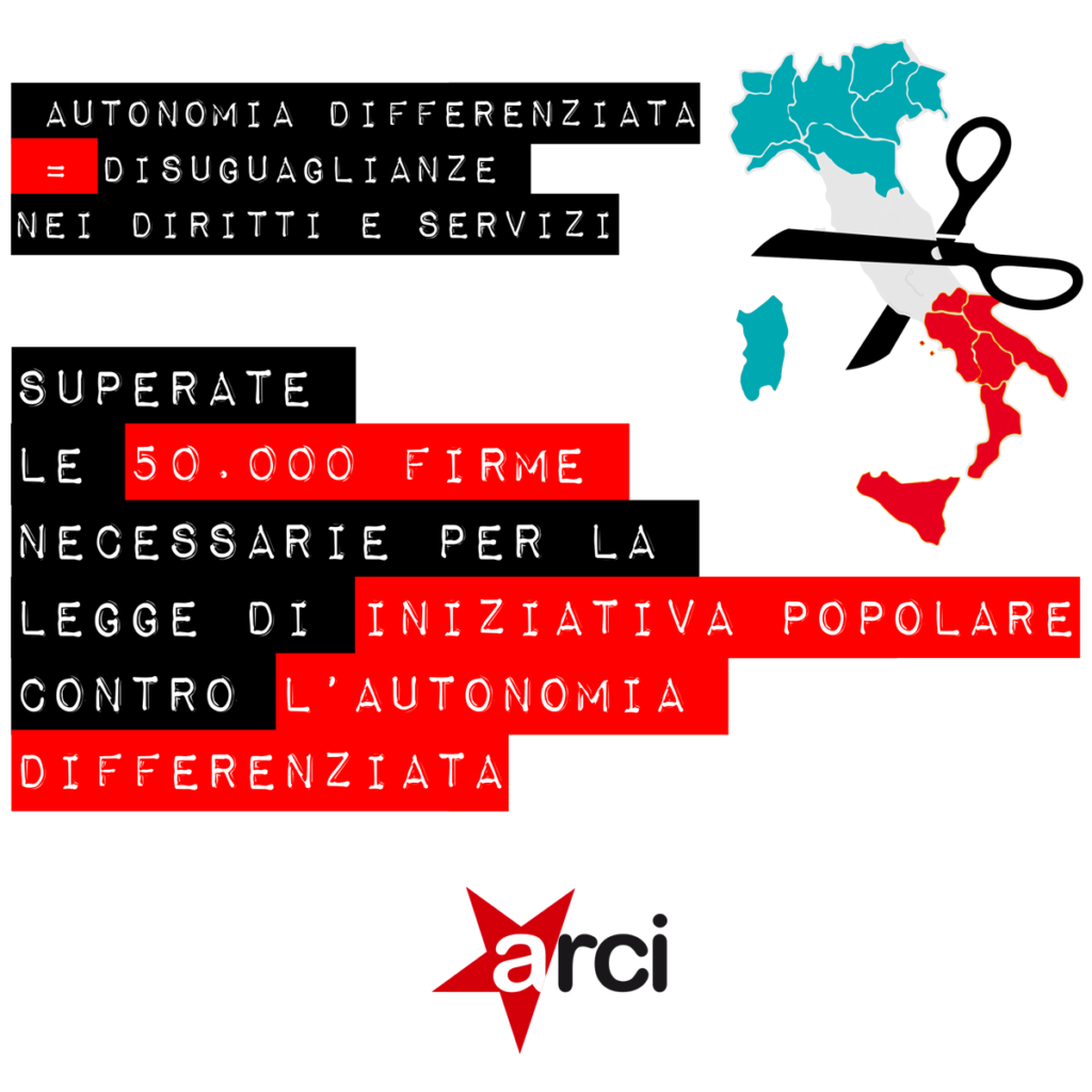 Superate le 50 mila firme per la legge di iniziativa popolare contro l’autonomia differenziata