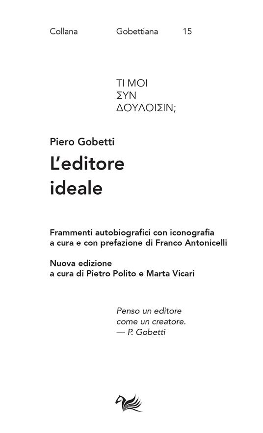 L’editore ideale