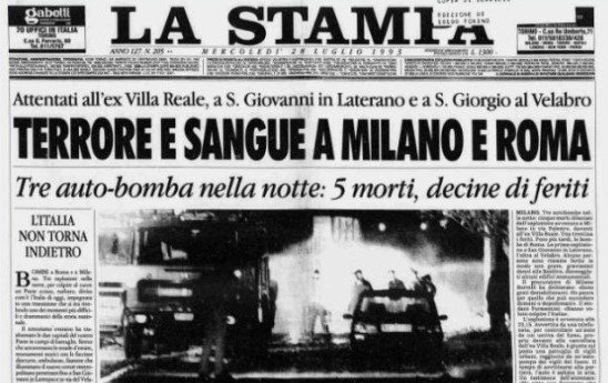 “La notte delle bombe”, Speciale Tg1 domenica 21/5 per il trentennale delle stragi di mafia