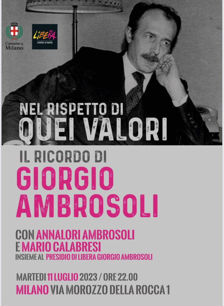 Martedì 11 luglio: “Nel rispetto di quei valori”