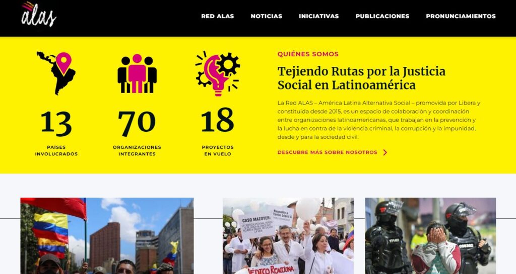 È on line il nuovo sito della Rete Alas promossa da Libera in America Latina