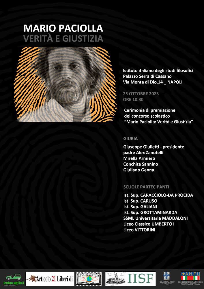 Cerimonia di premiazione del concorso scolastico “Mario Paciolla: Verità e Giustizia”