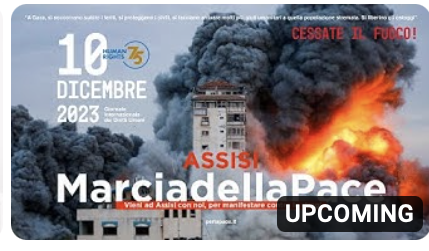 Giovedì 7/12, conferenza stampa di presentazione della Marcia della pace di Assisi