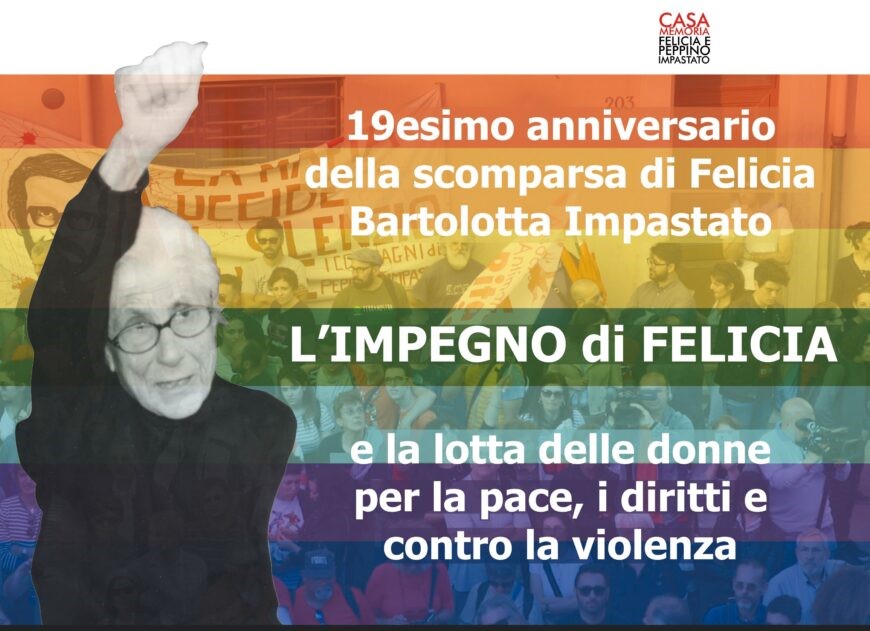 Cinisi (PA): “L’impegno di Felicia…e la lotta delle donne per la pace, i diritti e contro la violenza”