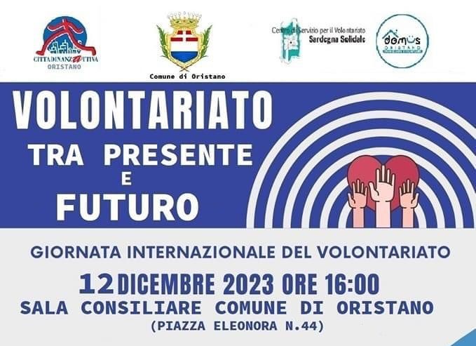 Oristano, 12 dicembre 2023: “Volontariato tra presente e futuro”