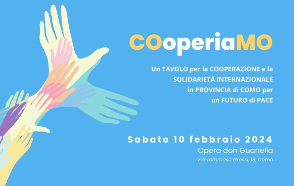 “COoperiaMO”, convegno sulla cooperazione internazionale, Como sabato 10 febbraio