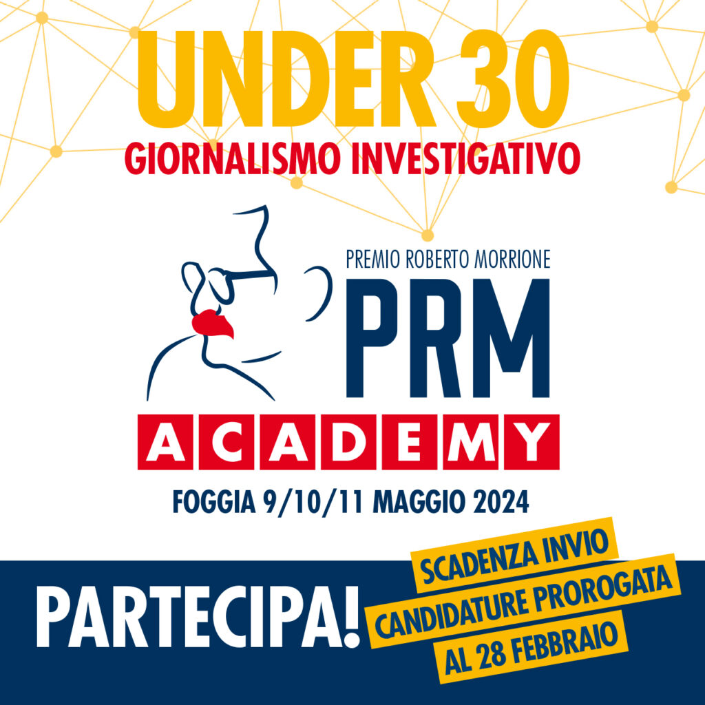 Il Premio Roberto Morrione lancia la PRM Academy