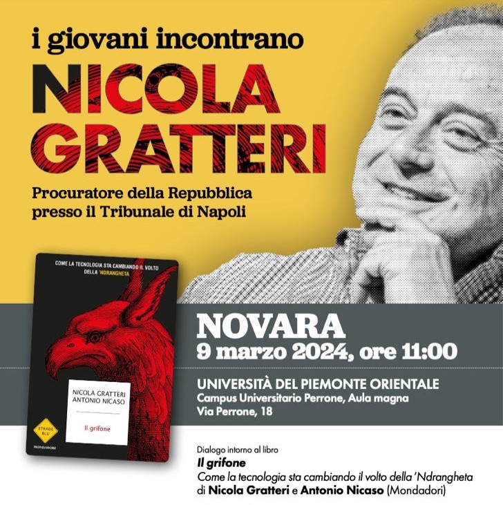 Il Procuratore Gratteri incontra i giovani di Novara