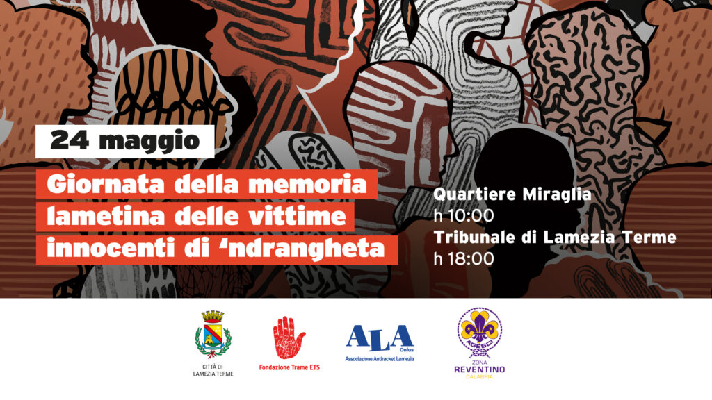 24 maggio, “Giornata della Memoria Lametina delle vittime innocenti di ‘ndrangheta”