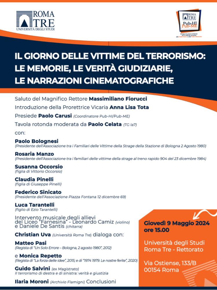 Il giorno delle vittime del terrorismo: le memorie, le verità giudiziarie, le narrazioni cinematografiche