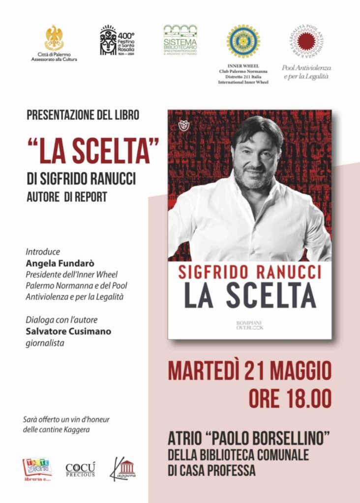 Palermo 21 maggio, presentazione del libro “La Scelta”