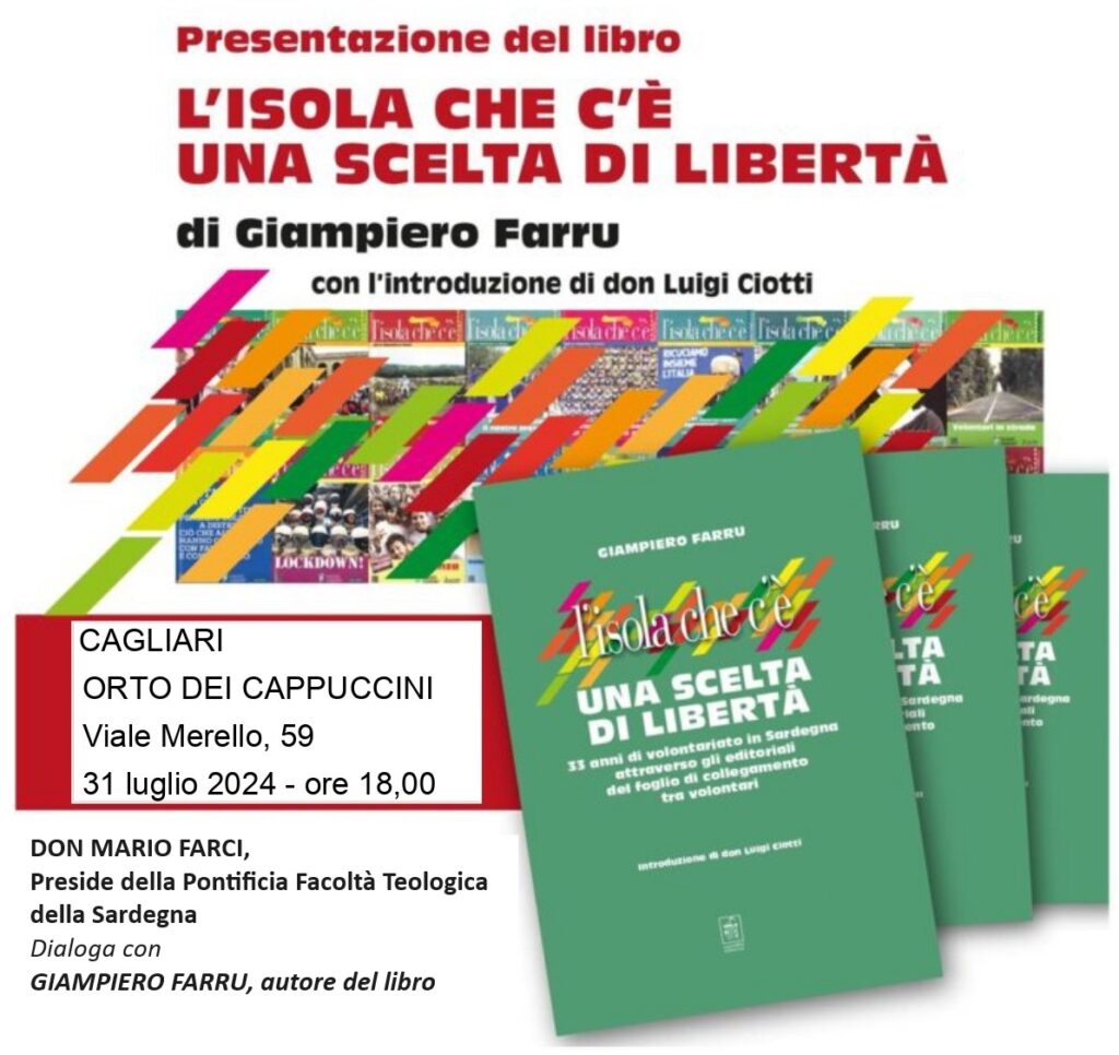Cagliari 31 luglio 2024, presentazione del libro “L’isola che c’è”