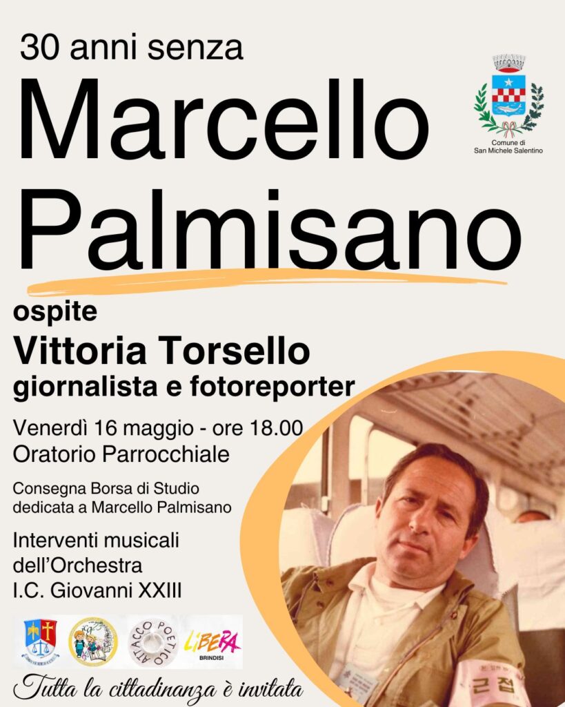 San Michele Salentino (BR) ricorda Marcello Palmisano a trent’anni dall’uccisione in Somalia