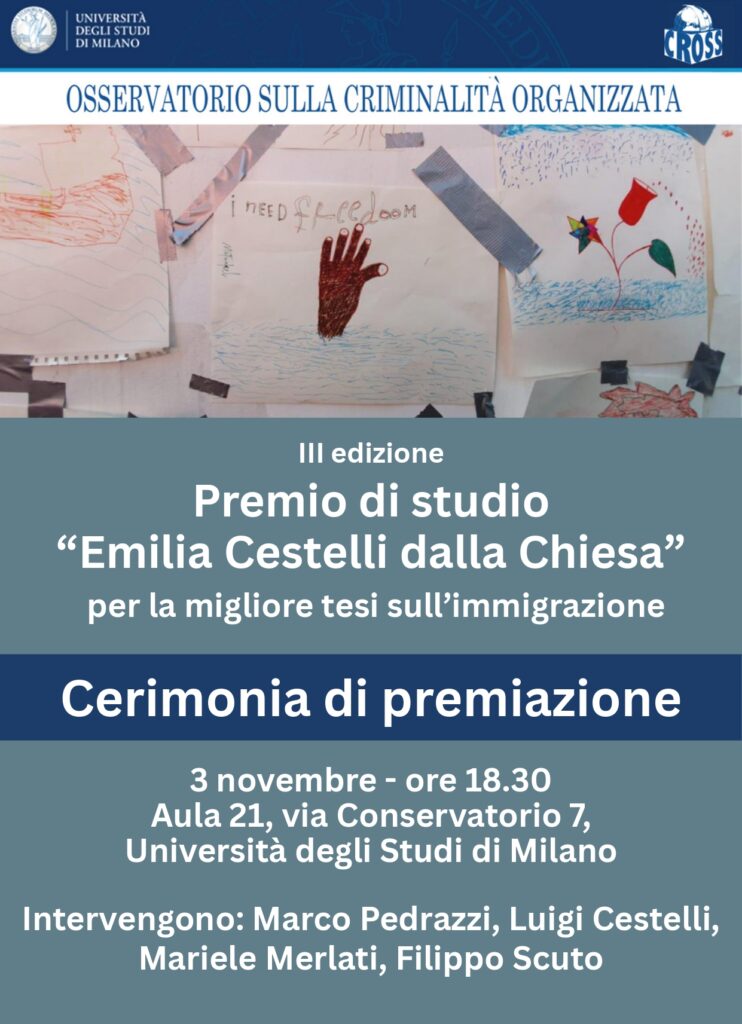 III Edizione del Premio di studio “Emilia Cestelli dalla Chiesa”