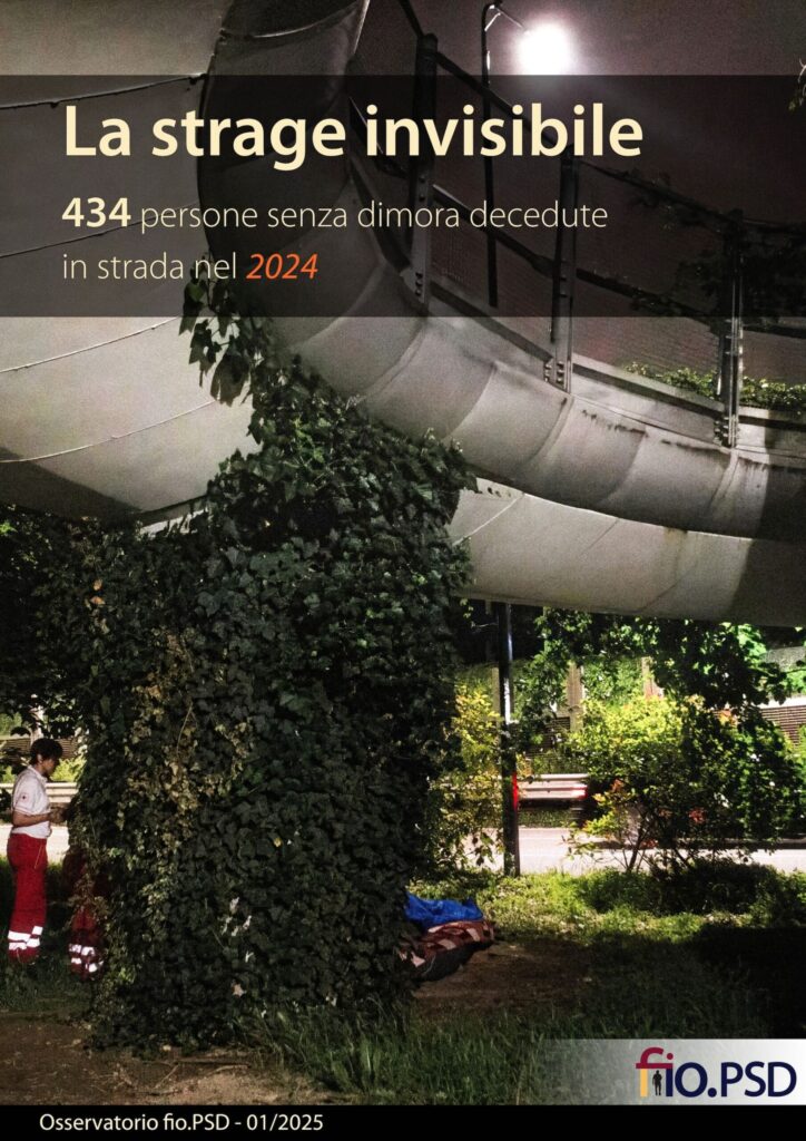 La strage invisibile: 434 persone senza dimora decedute in strada nel 2024
