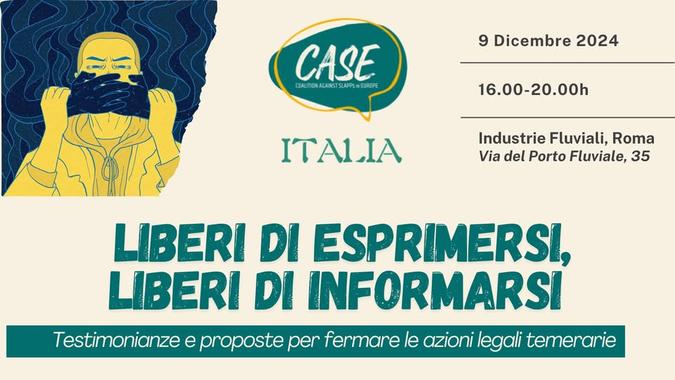 Roma 9 dicembre: “Liberi di esprimersi, liberi di informarsi”