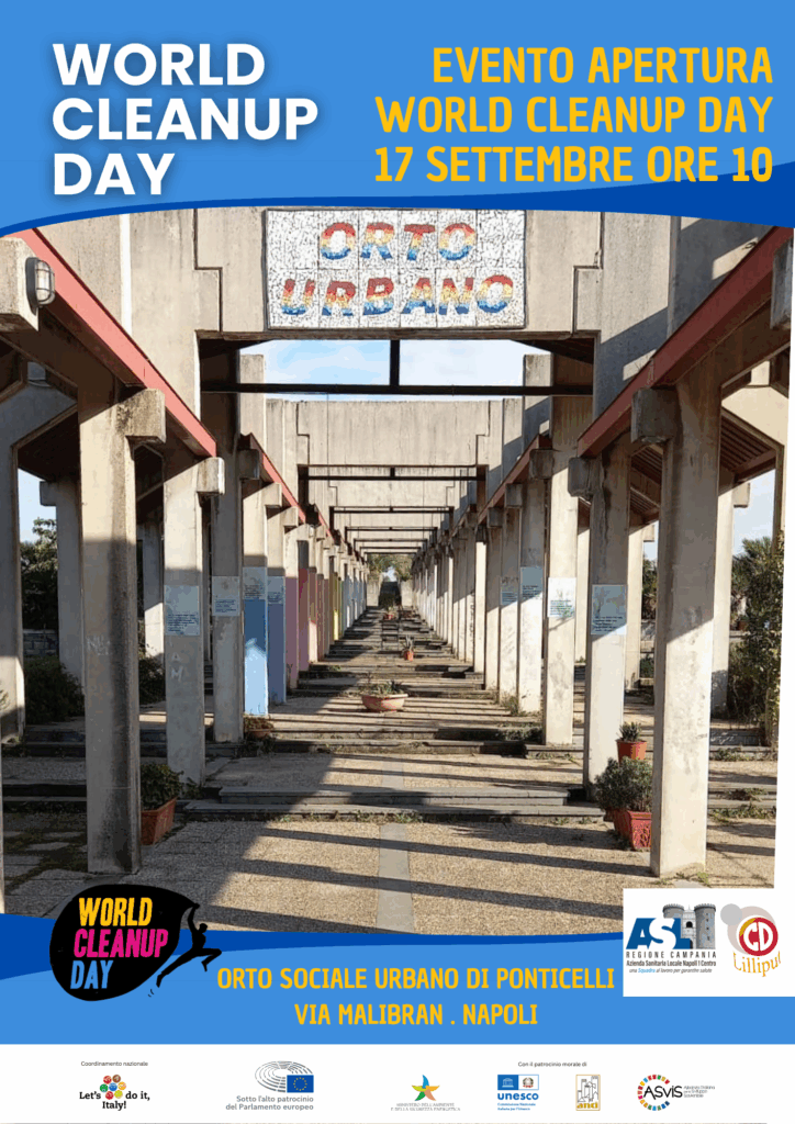 World Cleanup Day Italia 2025, il 17 settembre l’evento inaugurale a Ponticelli (NA)