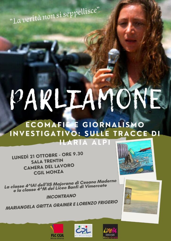 Monza 21 ottobre, torna “Parliamone”: gli studenti incontrano la storia di Ilaria Alpi