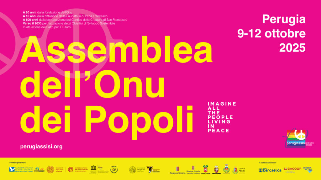 Da domani a Perugia l’Assemblea dell’Onu dei Popoli