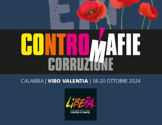 “Contromafiecorruzione” arriva in Calabria: Vibo Valentia, 18/20 ottobre