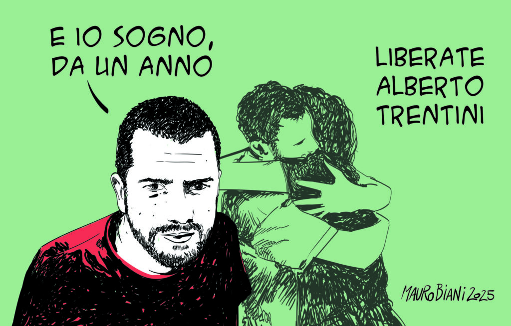 Alberto Trentini, conferenza stampa a Milano ad un anno dall’arresto in Venezuela