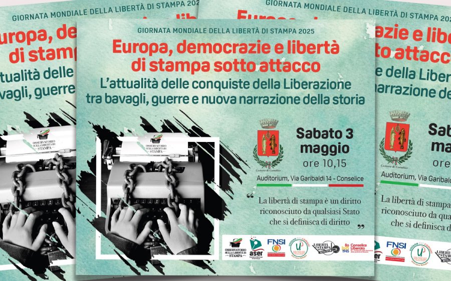 Giornata mondiale della libertà di stampa 2025, il 3 maggio celebrazioni a Conselice (RA)