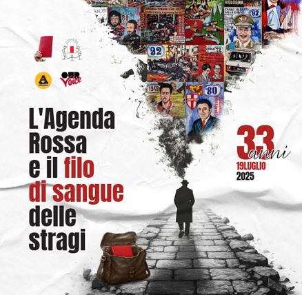 Palermo 19 luglio, XXXIII anniversario della strage di via d’Amelio