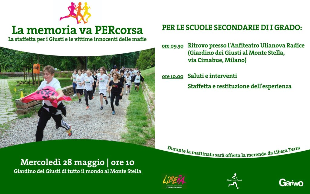 “La memoria va PERcorsa”, Milano 28 maggio