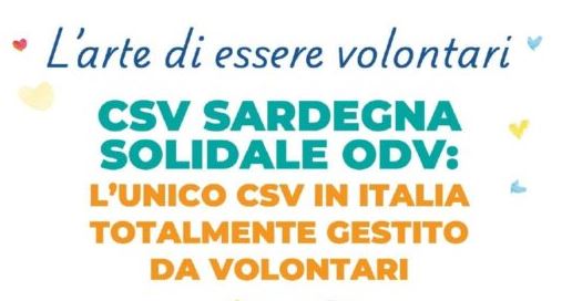 R-Esistiamo! Il CSV Sardegna Solidale ODV, l’unico CSV in Italia totalmente gestito da Volontari