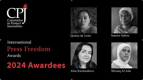 CPJ announces winners of 2024 International Press Freedom Awards