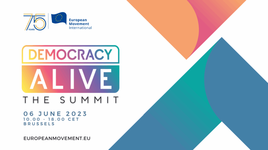 ‘Democracy Alive’, il 6 novembre incontro a Bruxelles