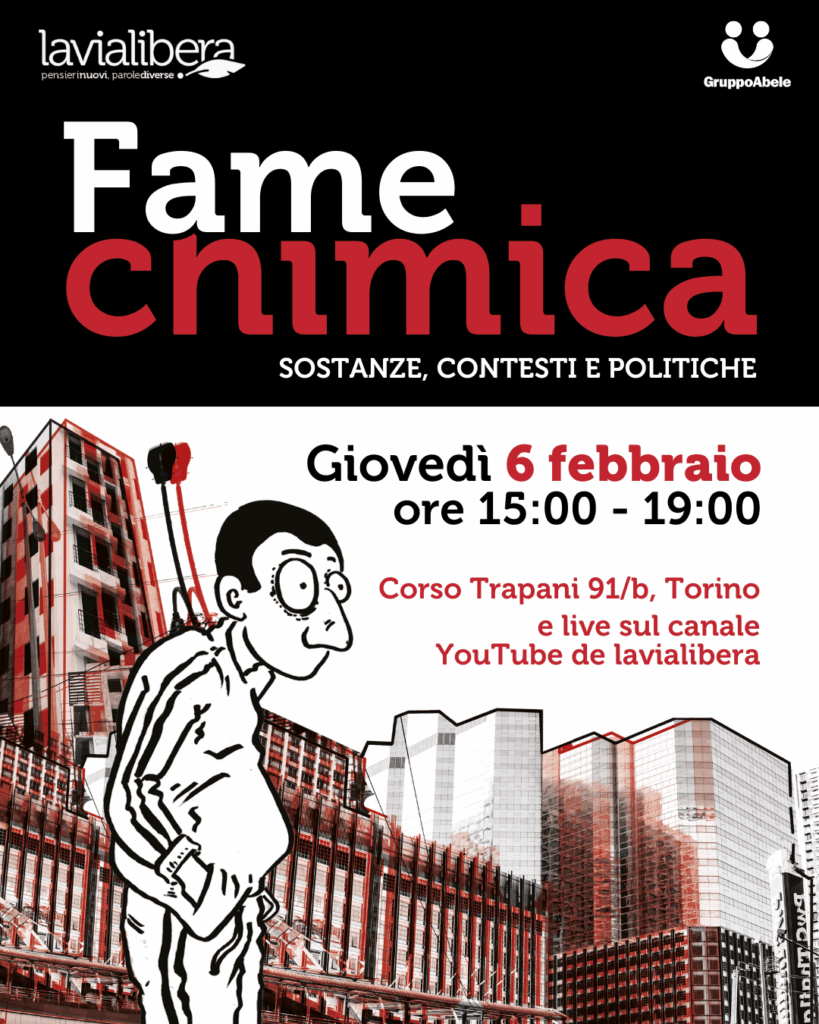 “Fame chimica”, Torino giovedì 6 febbraio alla Fabbrica delle “e”