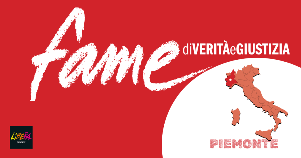 La tappa piemontese della campagna “Fame di verità e giustizia”