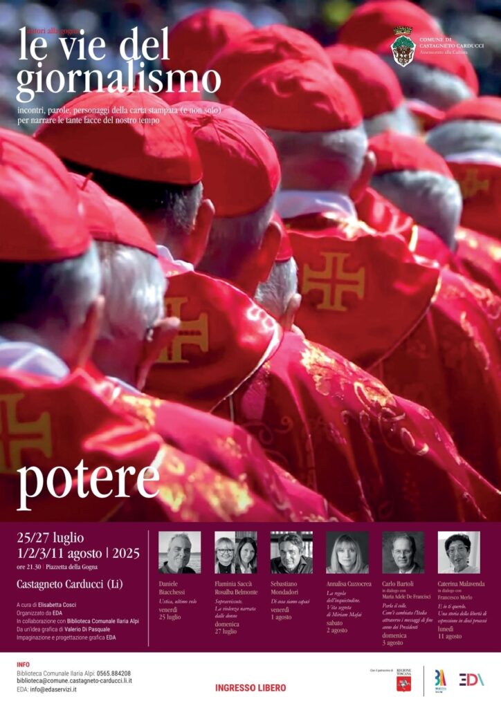 Castagneto Carducci (LI), dal 25 luglio al via la XI edizione del festival “Le vie del Giornalismo”